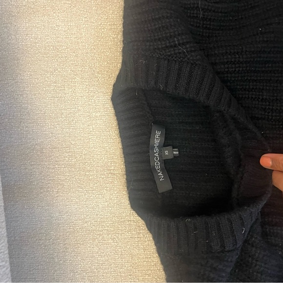 NakedCashmere Black Crew Neck Sweater - Picture 4 of 6